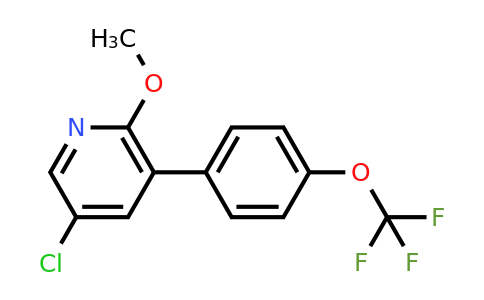 1261758-82-0 | 5-Chloro-2-methoxy-3-(4-(trifluoromethoxy)phenyl)pyridine