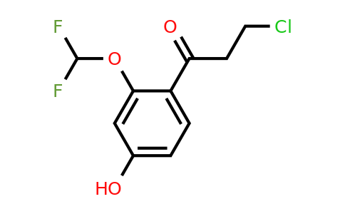 1261759-72-1 | 3-Chloro-2'-(difluoromethoxy)-4'-hydroxypropiophenone
