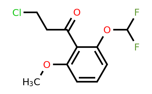 1261759-87-8 | 3-Chloro-2'-(difluoromethoxy)-6'-methoxypropiophenone