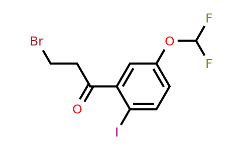 1261759-88-9 | 3-Bromo-5'-(difluoromethoxy)-2'-iodopropiophenone