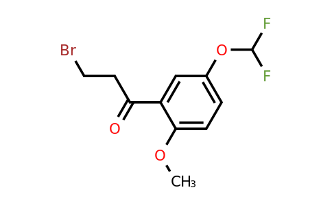 1261759-95-8 | 3-Bromo-5'-(difluoromethoxy)-2'-methoxypropiophenone