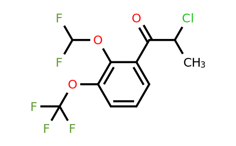 1261760-04-6 | 2-Chloro-2'-(difluoromethoxy)-3'-(trifluoromethoxy)propiophenone