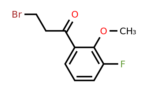 1261760-97-7 | 3-Bromo-3'-fluoro-2'-methoxypropiophenone