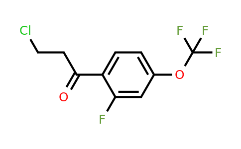 1261761-03-8 | 3-Chloro-2'-fluoro-4'-(trifluoromethoxy)propiophenone