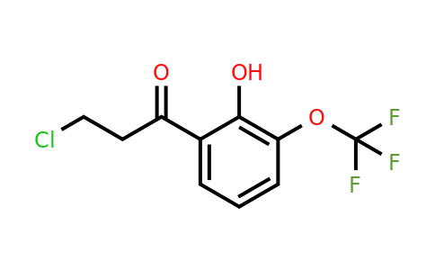 1261761-46-9 | 3-Chloro-2'-hydroxy-3'-(trifluoromethoxy)propiophenone