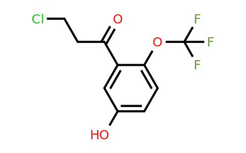 1261761-51-6 | 3-Chloro-5'-hydroxy-2'-(trifluoromethoxy)propiophenone