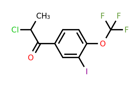 1261761-85-6 | 2-Chloro-3'-iodo-4'-(trifluoromethoxy)propiophenone