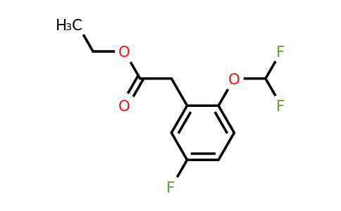 1261762-49-5 | Ethyl 2-(difluoromethoxy)-5-fluorophenylacetate