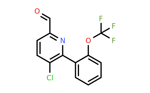1261763-26-1 | 5-Chloro-6-(2-(trifluoromethoxy)phenyl)picolinaldehyde
