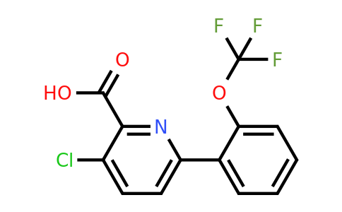 1261763-29-4 | 3-Chloro-6-(2-(trifluoromethoxy)phenyl)picolinic acid