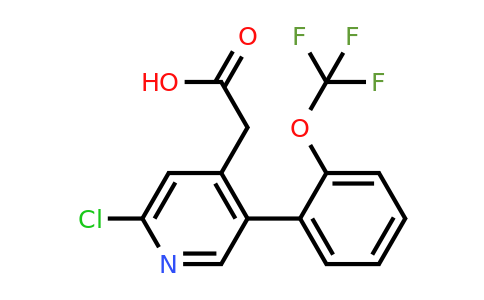 1261763-32-9 | 2-Chloro-5-(2-(trifluoromethoxy)phenyl)pyridine-4-acetic acid