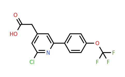 1261763-34-1 | 2-Chloro-6-(4-(trifluoromethoxy)phenyl)pyridine-4-acetic acid