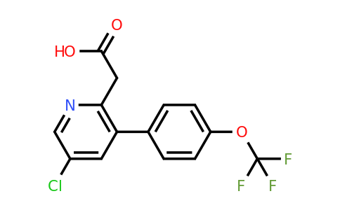 1261763-36-3 | 5-Chloro-3-(4-(trifluoromethoxy)phenyl)pyridine-2-acetic acid