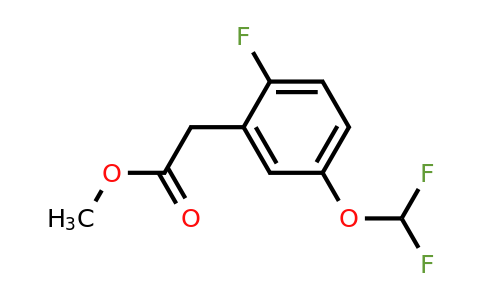 1261763-47-6 | Methyl 5-(difluoromethoxy)-2-fluorophenylacetate
