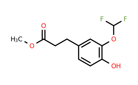 1261763-50-1 | Methyl 3-(3'-(difluoromethoxy)-4'-hydroxyphenyl)propionate