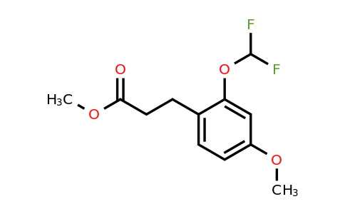 1261763-55-6 | Methyl 3-(2'-(difluoromethoxy)-4'-methoxyphenyl)propionate