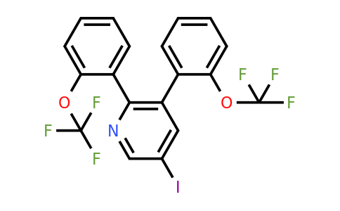 1261763-61-4 | 2,3-Bis(2-(trifluoromethoxy)phenyl)-5-iodopyridine