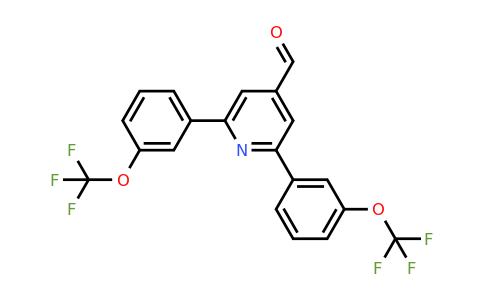 1261763-67-0 | 2,6-Bis(3-(trifluoromethoxy)phenyl)isonicotinaldehyde
