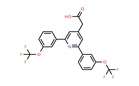 1261764-12-8 | 2,6-Bis(3-(trifluoromethoxy)phenyl)pyridine-4-acetic acid