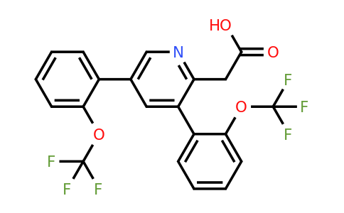 1261764-15-1 | 3,5-Bis(2-(trifluoromethoxy)phenyl)pyridine-2-acetic acid