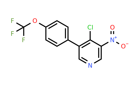 1261765-03-0 | 4-Chloro-3-nitro-5-(4-(trifluoromethoxy)phenyl)pyridine