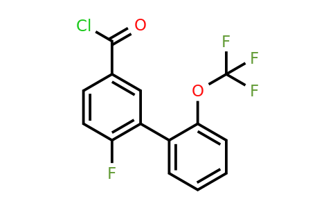 1261765-07-4 | 6-Fluoro-2'-(trifluoromethoxy)biphenyl-3-carbonyl chloride