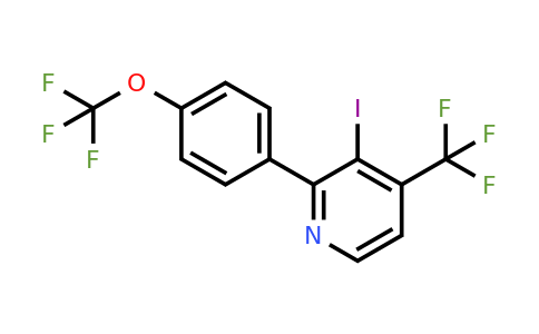 1261765-85-8 | 3-Iodo-2-(4-(trifluoromethoxy)phenyl)-4-(trifluoromethyl)pyridine