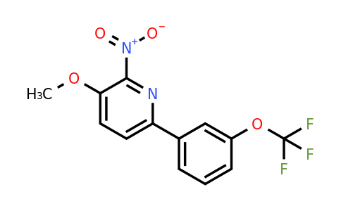 1261766-08-8 | 3-Methoxy-2-nitro-6-(3-(trifluoromethoxy)phenyl)pyridine