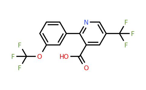 1261766-10-2 | 2-(3-(Trifluoromethoxy)phenyl)-5-(trifluoromethyl)nicotinic acid