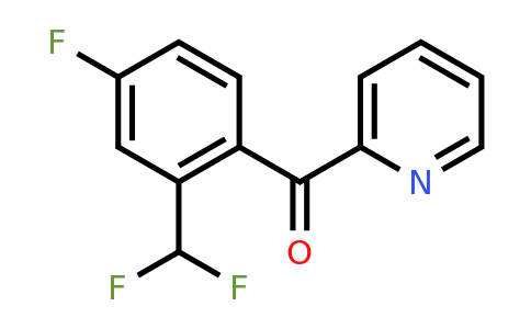 2-(4-Fluoro-2-(difluoromethyl)benzoyl)pyridine