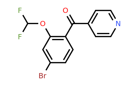 1261767-19-4 | 4-(4-Bromo-2-(difluoromethoxy)benzoyl)pyridine