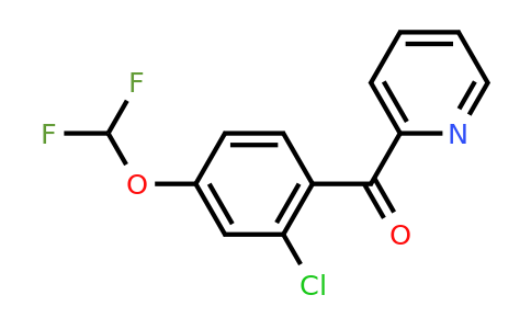1261768-36-8 | 2-(2-Chloro-4-(difluoromethoxy)benzoyl)pyridine