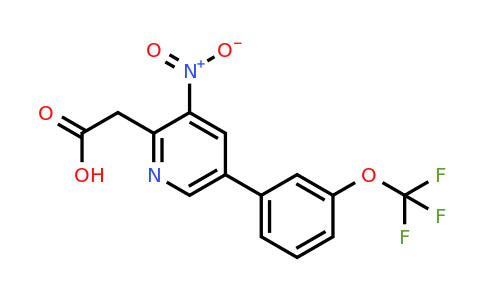 1261768-49-3 | 3-Nitro-5-(3-(trifluoromethoxy)phenyl)pyridine-2-acetic acid
