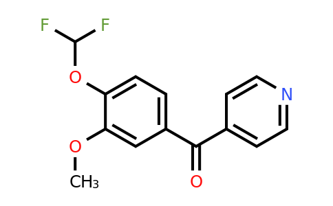 1261769-62-3 | 4-(4-(Difluoromethoxy)-3-methoxybenzoyl)pyridine