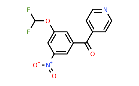 1261769-73-6 | 4-(3-(Difluoromethoxy)-5-nitrobenzoyl)pyridine
