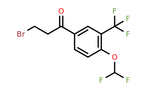 1261775-74-9 | 3-Bromo-4'-(difluoromethoxy)-3'-(trifluoromethyl)propiophenone