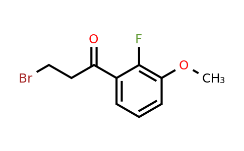 1261775-89-6 | 3-Bromo-2'-fluoro-3'-methoxypropiophenone
