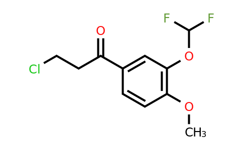 1261776-21-9 | 3-Chloro-3'-(difluoromethoxy)-4'-methoxypropiophenone