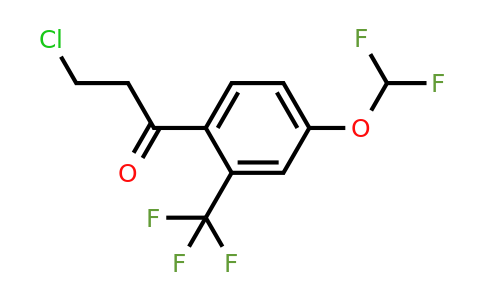 1261776-55-9 | 3-Chloro-4'-(difluoromethoxy)-2'-(trifluoromethyl)propiophenone