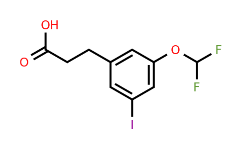 1261776-85-5 | 3-(3'-(Difluoromethoxy)-5'-iodophenyl)propionic acid