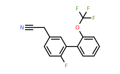 1261777-74-5 | 6-Fluoro-2'-(trifluoromethoxy)biphenyl-3-acetonitrile