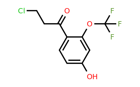 1261778-49-7 | 3-Chloro-4'-hydroxy-2'-(trifluoromethoxy)propiophenone