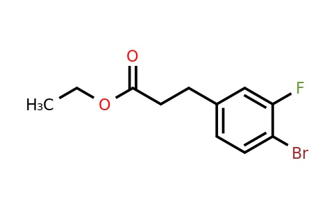 1261778-92-0 | Ethyl 3-(4-bromo-3-fluorophenyl)propanoate