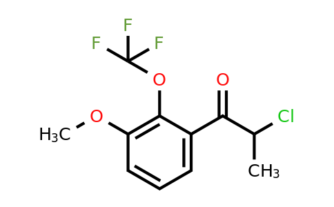 1261779-17-2 | 2-Chloro-3'-methoxy-2'-(trifluoromethoxy)propiophenone