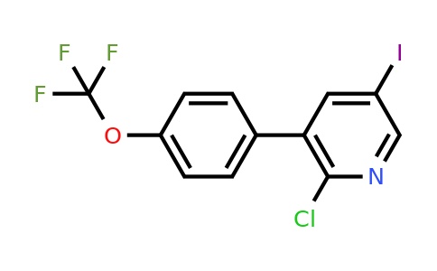 1261779-20-7 | 2-Chloro-5-iodo-3-(4-(trifluoromethoxy)phenyl)pyridine