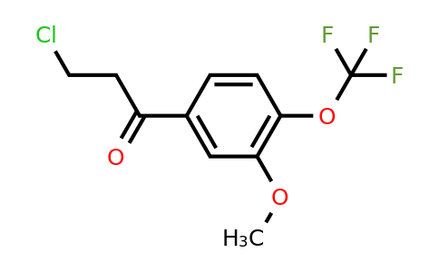 1261779-21-8 | 3-Chloro-3'-methoxy-4'-(trifluoromethoxy)propiophenone