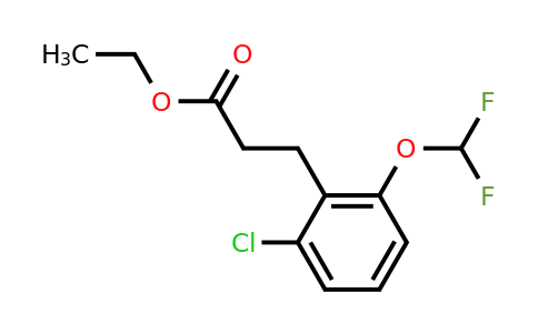 1261779-49-0 | Ethyl 3-(2'-chloro-6'-(difluoromethoxy)phenyl)propionate