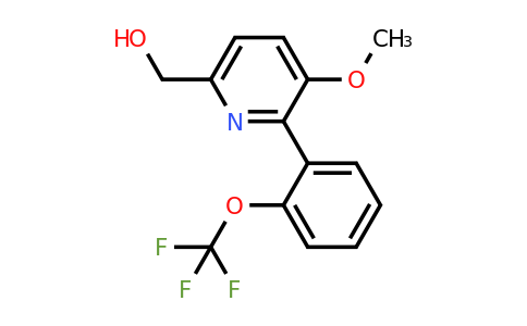 1261779-84-3 | 3-Methoxy-2-(2-(trifluoromethoxy)phenyl)pyridine-6-methanol