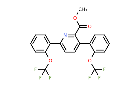 1261780-37-3 | Methyl 3,6-bis(2-(trifluoromethoxy)phenyl)picolinate