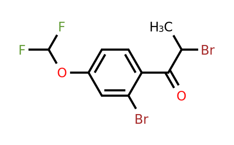 1261780-93-1 | 2,2'-Dibromo-4'-(difluoromethoxy)propiophenone